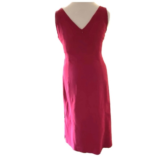 90s Express Stretch Sheath Dress sleeveless garnet red sz 12 like new - Picture 2 of 12